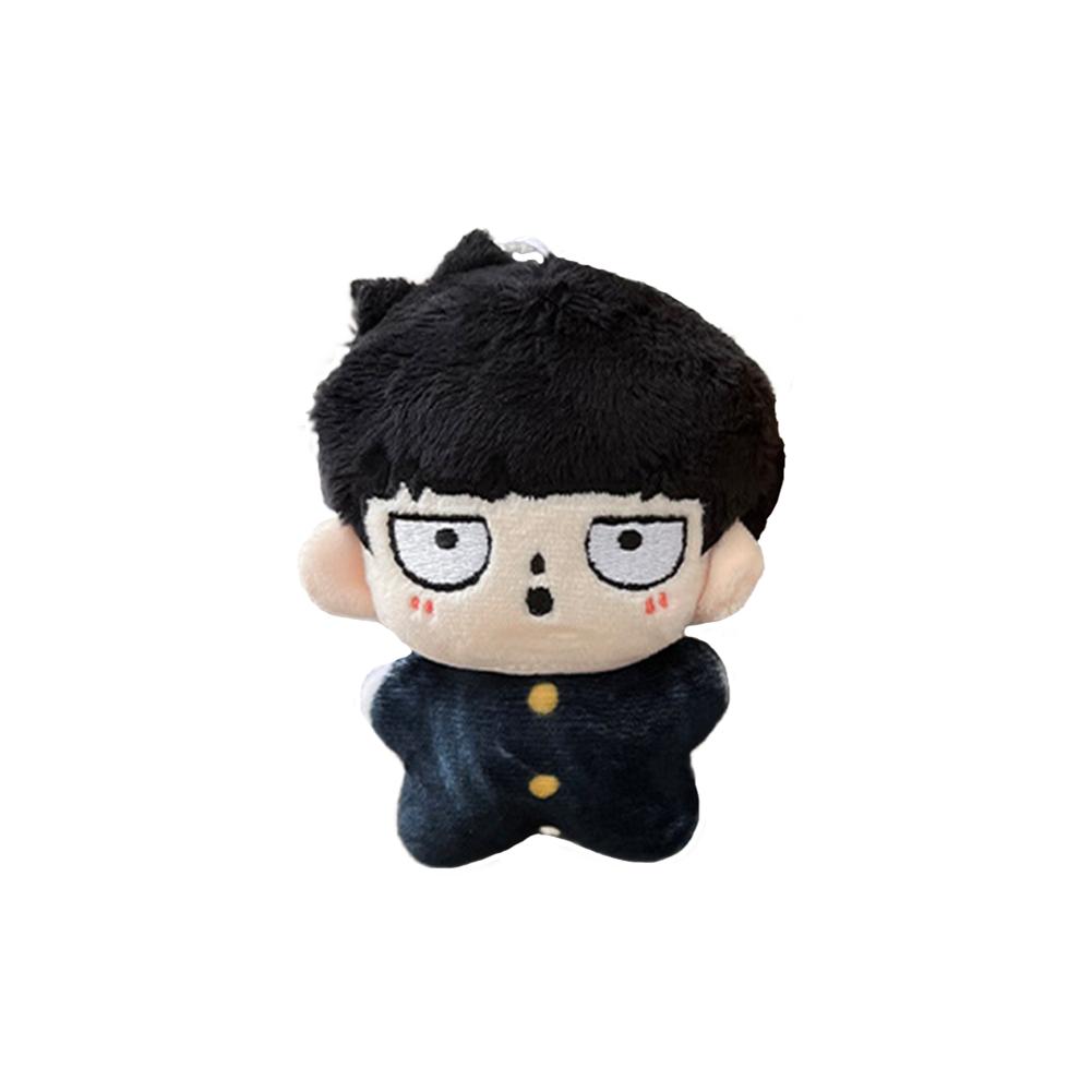 12cm Kageyama Shigeo Plush Doll Keychain Bag Pendant Cartoon Anime Figure Reigen Arataka Plushies Kawaii Stuffed Toy Collection