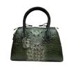 Bag Women'S Retro First Layer Cowhide Bag Crocodile Pattern Embossed Handheld Shoulder Bag Women'S Bag