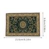 1:12 Dollhouse Miniature Handmade Woven Floor Mat Mini Floor Rug Cover Carpet Weaving Carpets Model Bedroom Home Furniture Decor