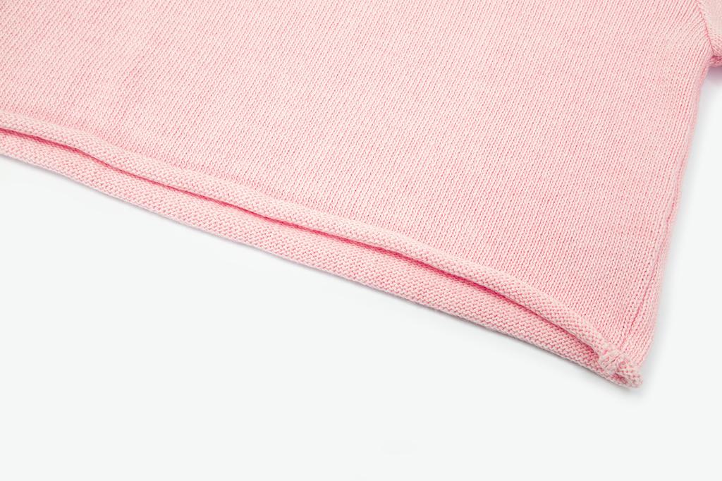 SALAD BAGUNI Half Sleeve Pullover With Warmer_Pale Pink