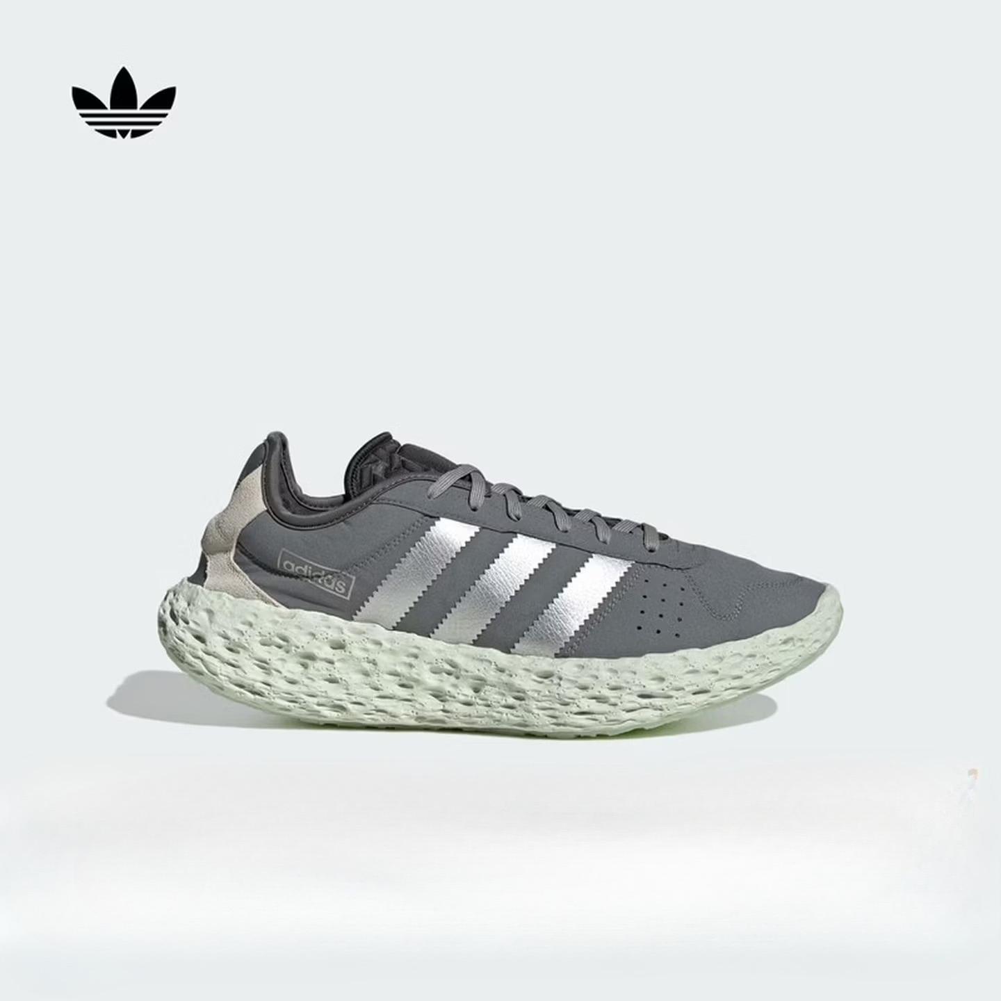 Adidas ZPONGE Классические спортивные кроссовки - Мужские и женские Дизайн Adidas с клевером JH8111 35.5 серый