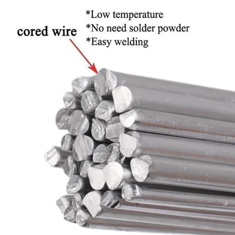 80Pcs Aluminum Welding Rod Low Temperature Repair Agent Welding Rods Stainless Steel Copper Iron Easy Melt Soldering Tools