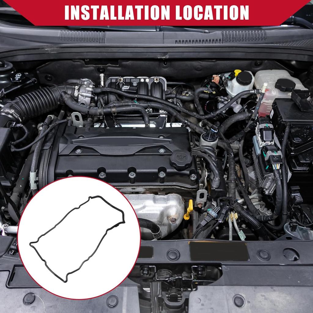 No.13270-3TS0A Valve Cover Gasket for Nissan Altima 2013-2018/ Inner Engine Cylinder Head Valve Cover Gasket/Durable Rubber / 1 Pcs Black