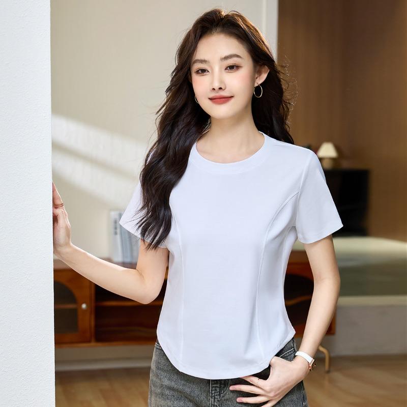 Summer Women's Slim and Thin Short-sleeved Casual Versatile Inner T-shirt