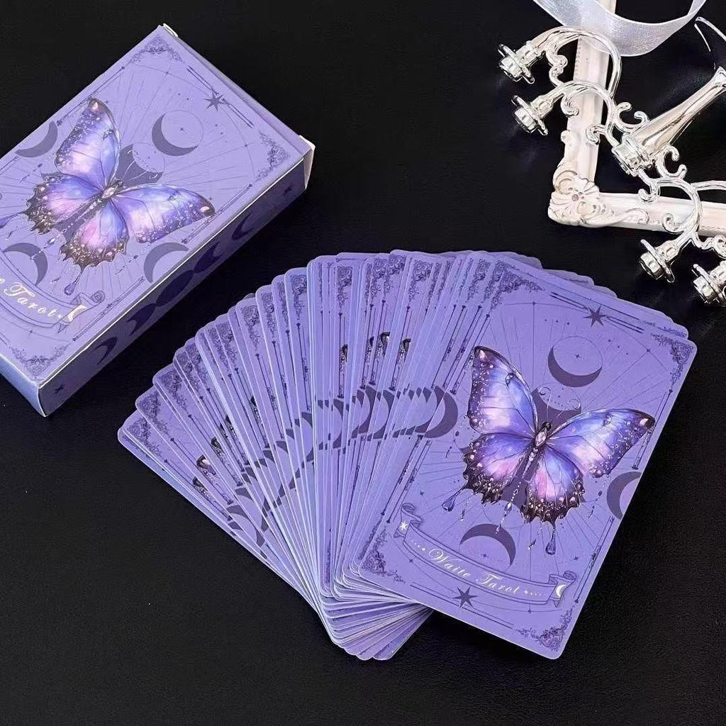 West Classic Tarot: High Appearance 78-Card Tower Set - New Original Pink Butterfly Design