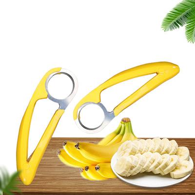 Stainless Steel Banana Slicer Banana Fruit Divider Ham Sausage Cutting Fruit Knife Artifact Banana Cutting Tool