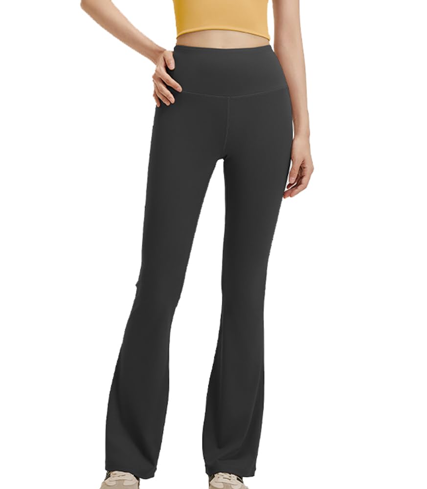 

Yoga Flare Sports Dark [TASOGARA] Women s Pants, Pants, Tights, Butt-Shaping, Sweat-Wicking, Quick-Drying, High-Waisted, Training, Stretch, Slimming,