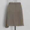 2025 Korean Women's Fashion: Irregular Solid Color Lapel Shirt + Short Skirt Suit