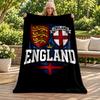 England National Football Team Blanket Flannel Blanket Soft Cozy Plush Throw for Sofa Bed Lightweight Home Decoration Gifts for Christmas Various Holi