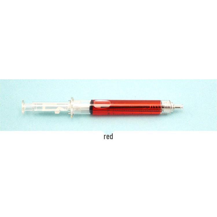 

Korean Cute Creative Syringe Ballpoint Pen - Fun Stationery Item Bullet Type 0.5