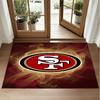 San Francisco 49ers Design Kristall-Samt-Teppich Weiche Dekorationsmatte für Schlafzimmer Eingang