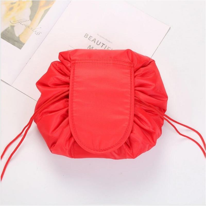 Portable Drawstring Travel Cosmetic Women Makeup Bag Organizer Make Bag Case Storage Pouch Waterproof Toiletry Beauty Kit Bag