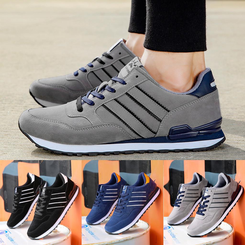 

Модная мужская повседневная обувь, дышащая обувь, студенческая обувь для бега 41 синий