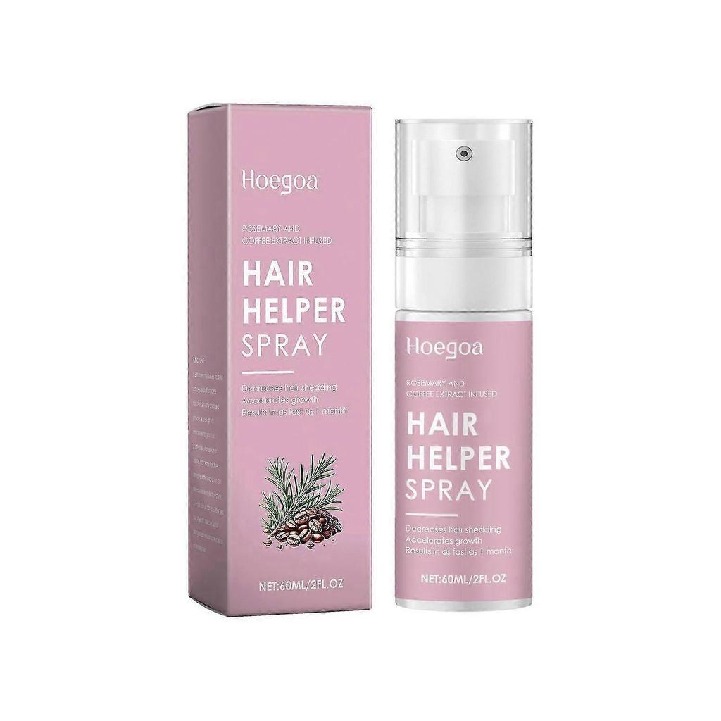 Hair Helper Spray, Hair Helper Growth Spray, Fuller Hair - Repair Thinning Hair Naturally - Hair Growth Serum with Caffeine and Biotin, Rice, Ginger,