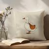 Cute Mama Duck With Baby Duckling Throw Pillow Cover Funny Cartoon Animal Print Decorative Cushion Case For Home Decor