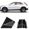 ABS Bc Pillar Panel Window Painted Black Trim Covers For Cadillac XT4 2019-2023