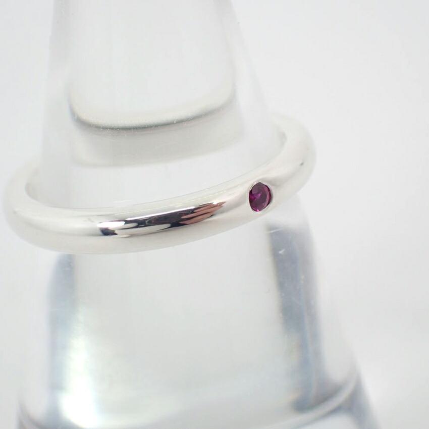 [Pre-owned] TIFFANY / Tiffany / 925 / Ruby / Stacking Band Ring / Size 10 / J89-10