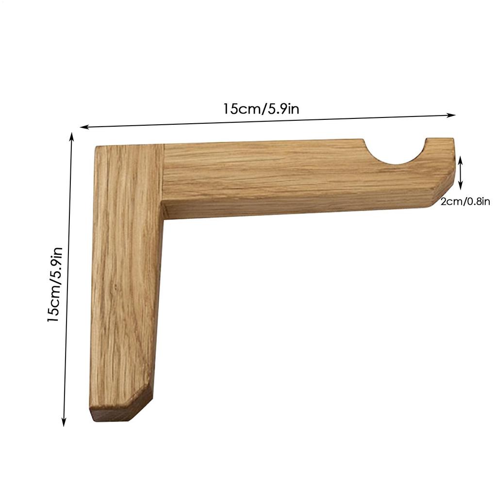 Natural Wood Wall Plant Hangers L Shaped Wall Plant Hangers Flower Pot Hook L-shaped Basket Wall Hooks for Outdoor Flower Pots