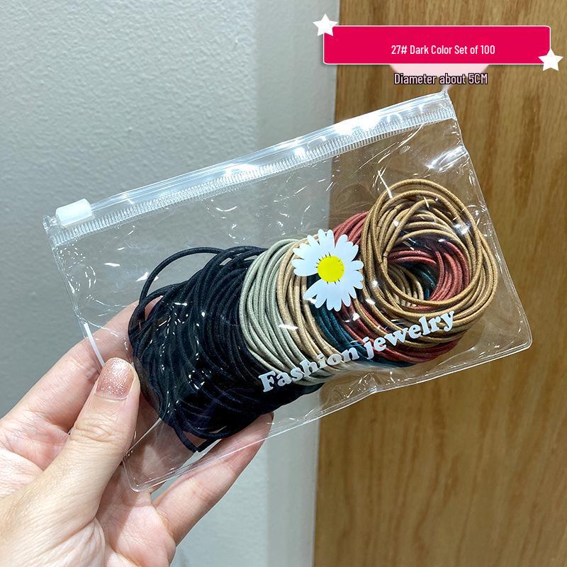 Koreanischer Stil Dünnes Haargummi: Einfaches Damen-Stirnband mit kleinem Gummiband für einen schicken Look