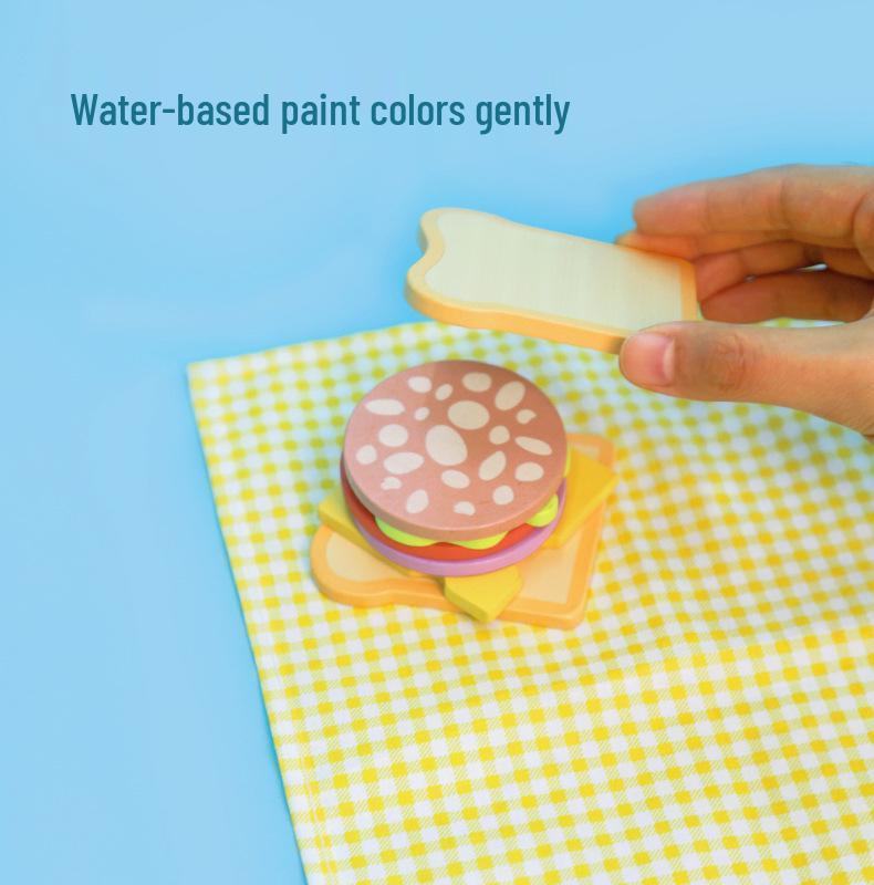 Kids' Wooden Cooking Play Set with Rice and Veggie Cutting