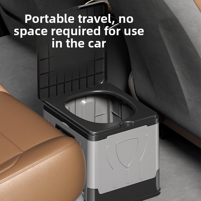Portable Reusable Mobile Toilet & Camping Trash Can, Durable Outdoor Multifunctional Sanitation Gear, Emergency Camping Supplies