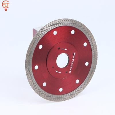 125mm/115mm Diamond Blade - Mesh Tile Saw Blade, Red Glass Cutting Disc, Segmented Concrete Cutting Saw Blade, Ideal For Cutti
