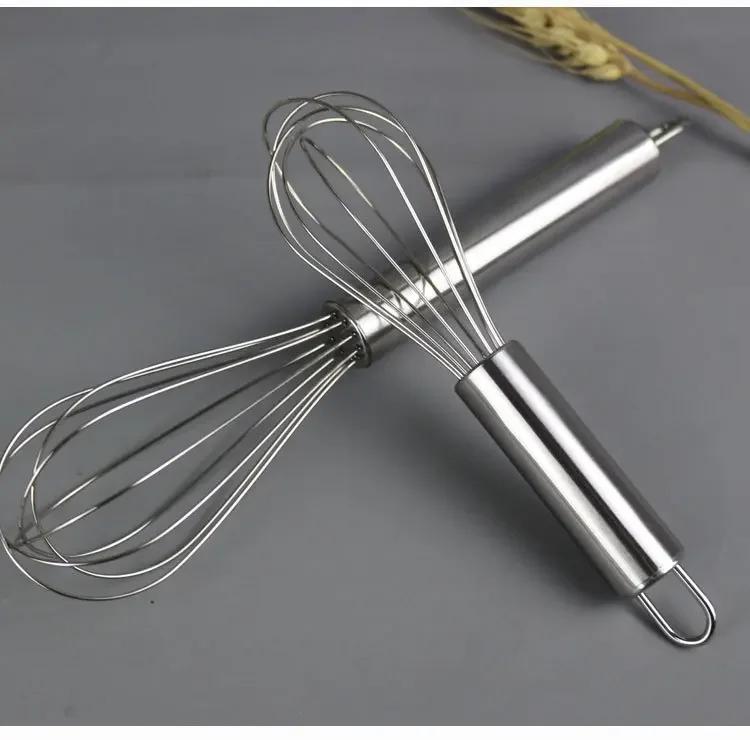 6/8/10/12inch High Quality Stainless Steel Balloon Whisk Creative Balloon Egg Beater Manual Egg Whisk Milk Cream Butter Whisk