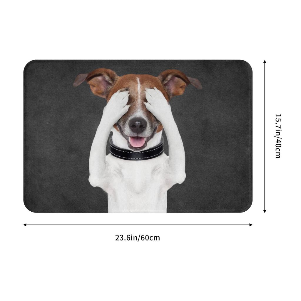 Funny Jack Russell Terrier Doormat Non-Slip Entrance Kitchen Bath Door Floor Mat Dog Lover Bedroom Balcony Carpet Rug