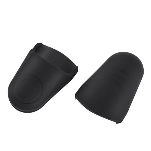 Huidel 2-Piece Saxophone Mouthpiece Caps, Lightweight and Portable, Rubber Material for Baritone Sax (Black)