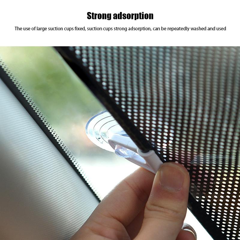 Car Retractable Front Windshield Sun Shade Visor Window Folding Block Cover Summer Protection Heat Insulation SunShade Curtain