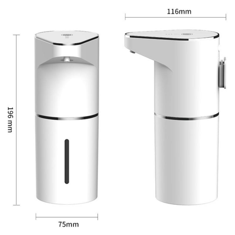 350ML Intelligent Sensor Multi-Speed Contact-Free Wall-Mounted Vertical Hand Sanitizer Bubble Machine Rechargeable Soap Dispenser