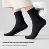 Men's Breathable Antibacterial Mid-calf Pure Cotton Socks - Sweat-absorbing & Odor-resistant Sports Socks