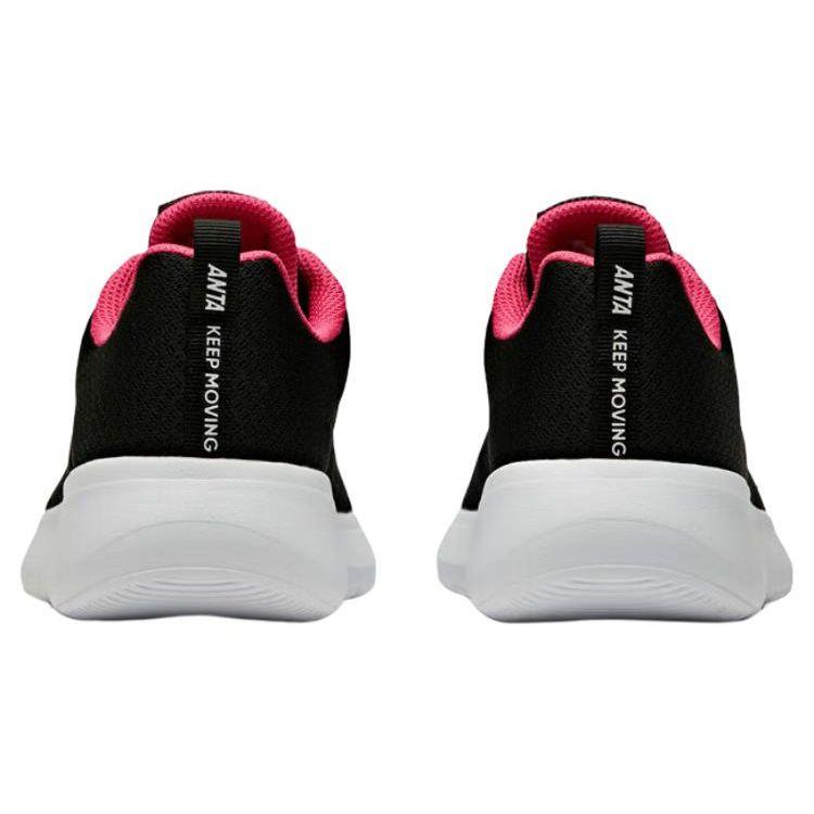 Anta Comfortable Non-Slip Wear-Resistant Low-Top Running Shoes Women Sneakers Black Pink 922325524-6