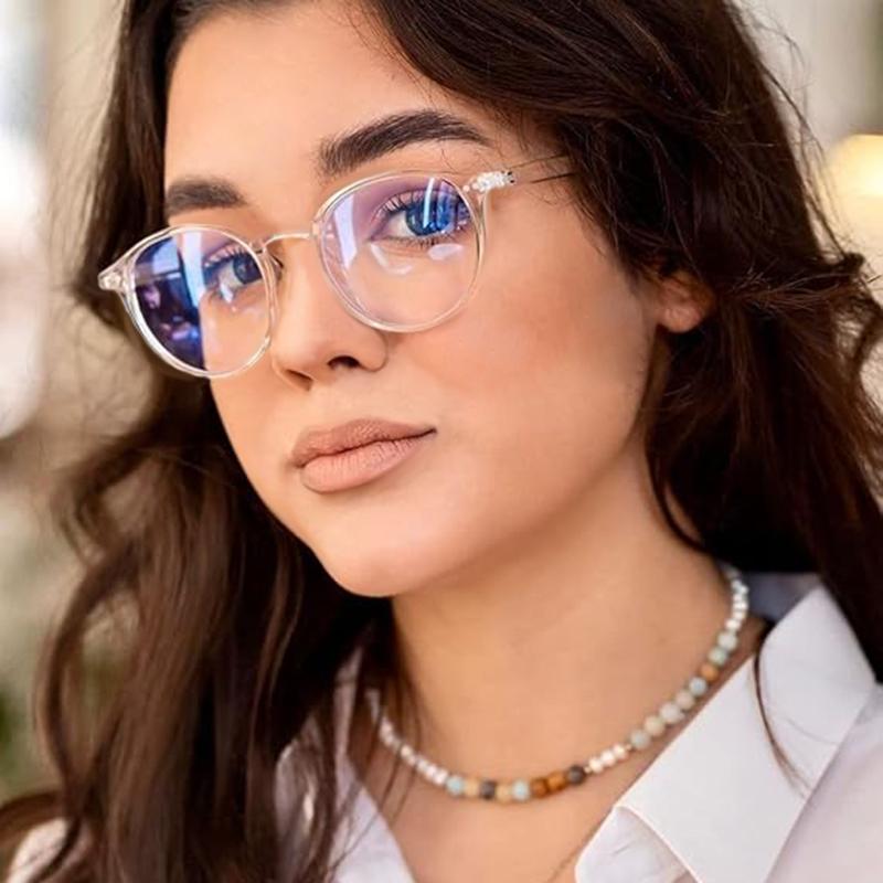 Fashion Outdoor Ultralight Changing Color Photochromic Glasses Unisex Round Frame Glasses