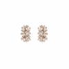 French Court Style Retro Stud Earrings Women'S Silver Irregular Flower High-End Earrings Niche Temperament Fashion Earrings