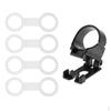 5 Pieces Scuba Diving Dive Snorkeling Silicone Double Loop Snorkel Keeper + Single Hole Clip