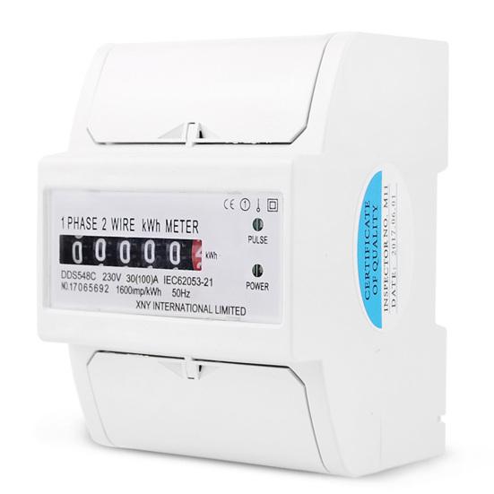 DDS548C 30-100A 230V Rail Type Electricity Meter Widely Used Counter Practical Electric Energy Meter Household