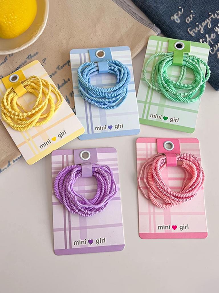 4Pcs Assorted Colors, 2MM Rubber Bands for Hair, Pain-Free Hair Accessories for Girls, Made for Long-Lasting Braids, Ponytails