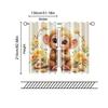 2 Pcs   Filtering Curtains (excluding Rods   Non-movable   Without Batteries) Cute Monkey for Use In Bedrooms and Living Rooms