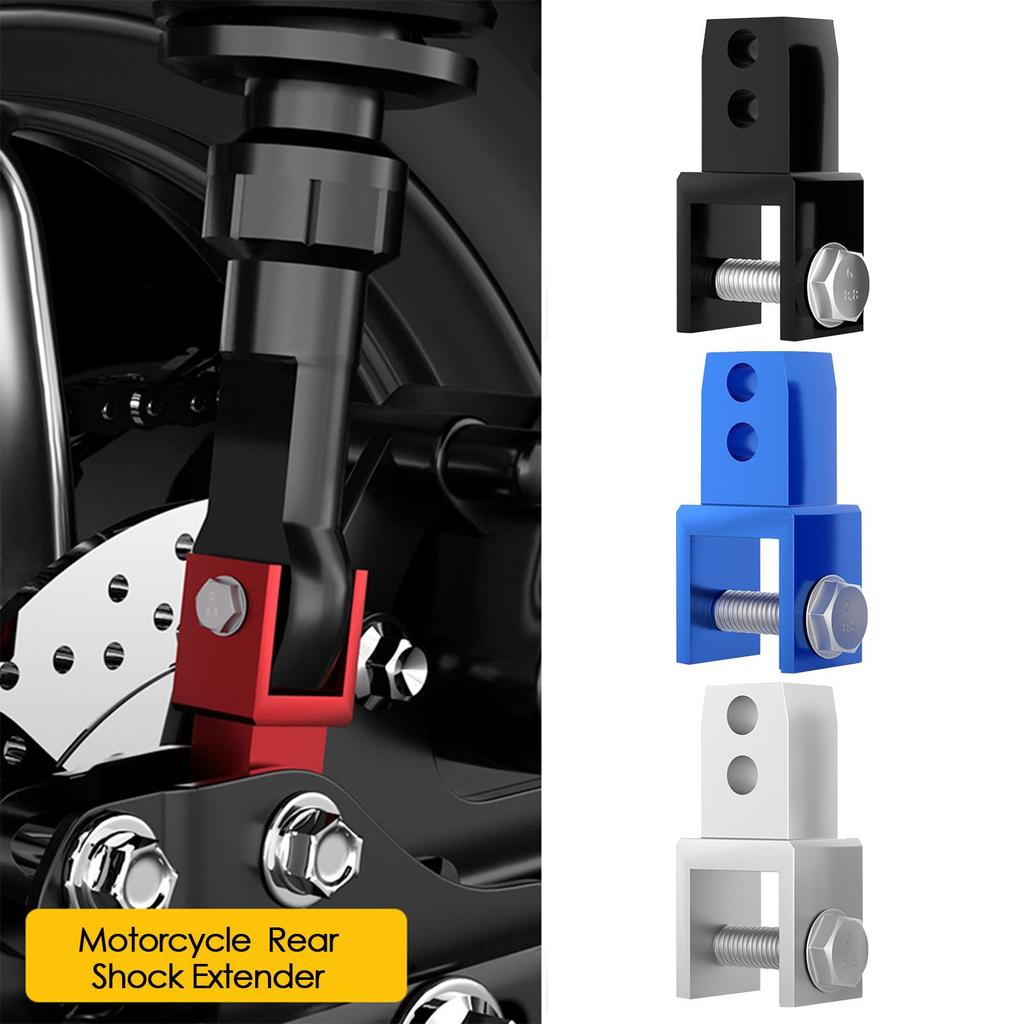 2 Stück Stoßdämpfer-Verlängerungen Höhenerweiterung Dämpfer-Riser-Adapter Mit Schraube Aluminiumlegierung Motorrad Stoßdämpfer-Riser-Halterungen