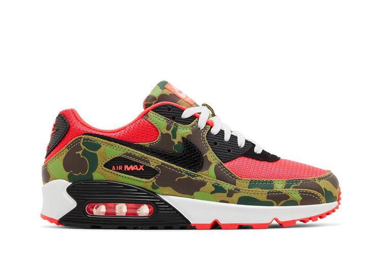 Adidași Bărbați Nike Air Max 90 Reverse Duck Camo Infrared/Negru-Verde Închis-Maro Baroc