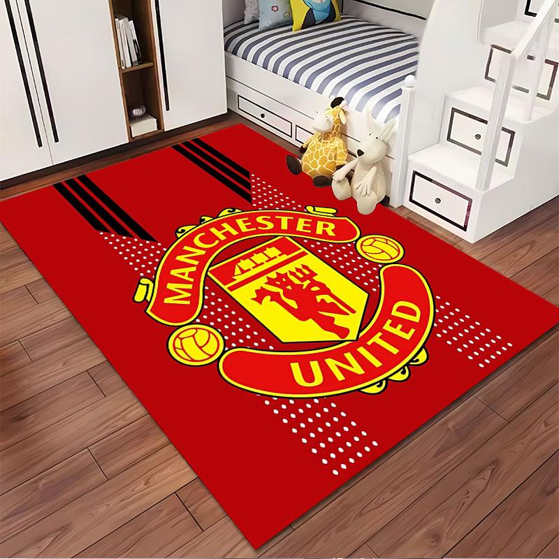 Manchester United Logo Carpet suitable as a non-slip mat for the living room or bedroom sofa