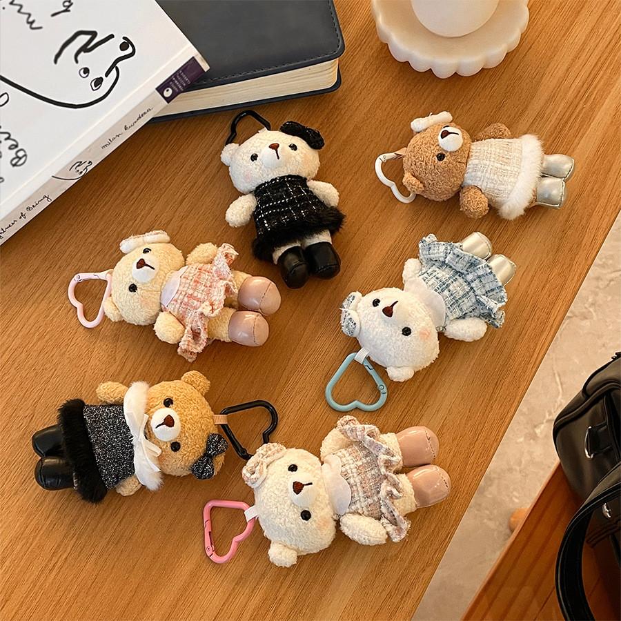 Plush Bear Keychain With Elegant Design For Kids And Adults
