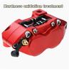 Brake Caliper Front Rear Disc Master Cylinder Adapter 4 Piston 82mm Mounting Red