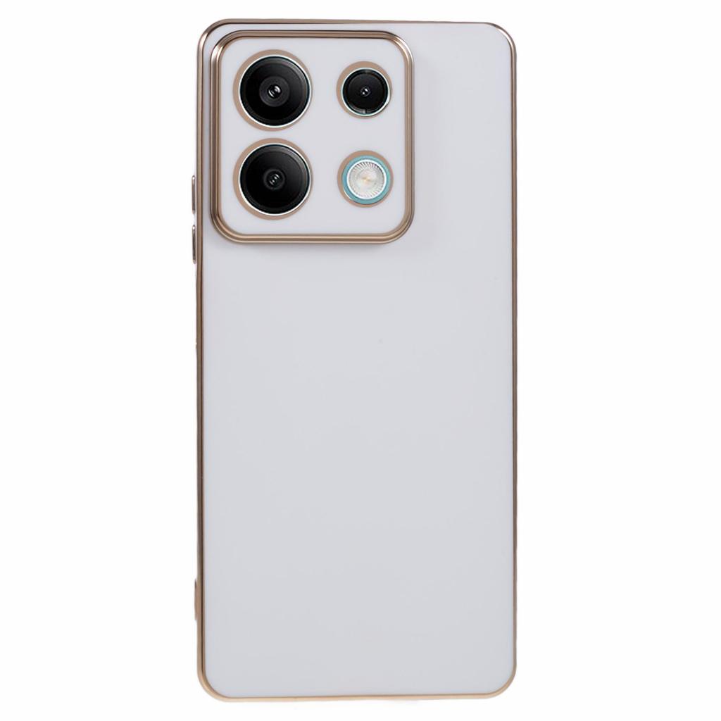 For Xiaomi Redmi Note 13 5G/Note 13R Pro 5G Case 6D Electroplating TPU Phone Cover Camera Lens Protection
