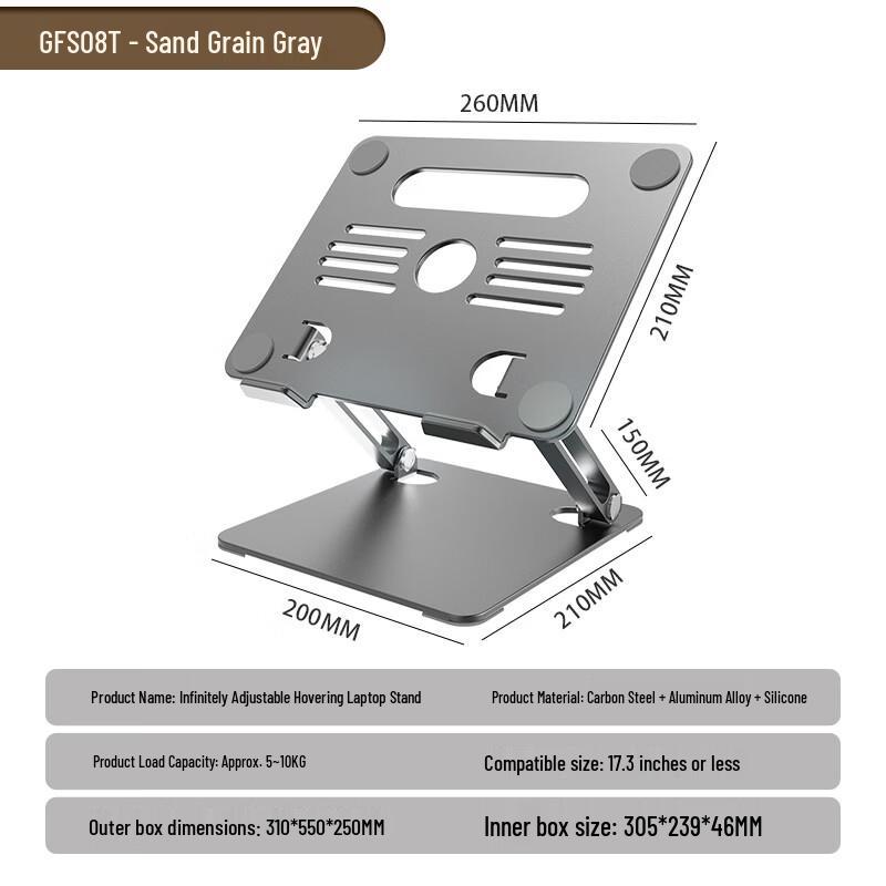 OLOEY Foldable Rotatable Aluminum Laptop Tablet Stand