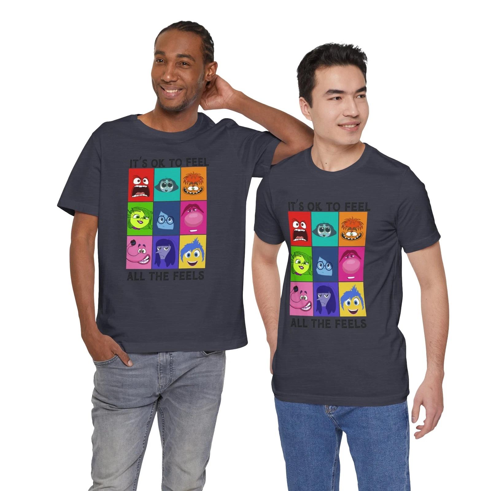 T-Shirt - It s Okay to Feel All the Feelings Unisex Tee L