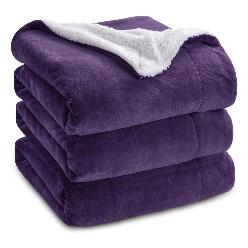 Modern Simple Best-selling Sherpa Lamb Wool Blanket Four Season Universal Solid Color Double-layer Flannel Office Nap Blanket