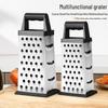 8" & 9" Stainless Steel Four-Sided Cheese & Fruit Grater, Multifunctional Slicer Kitchen Tool