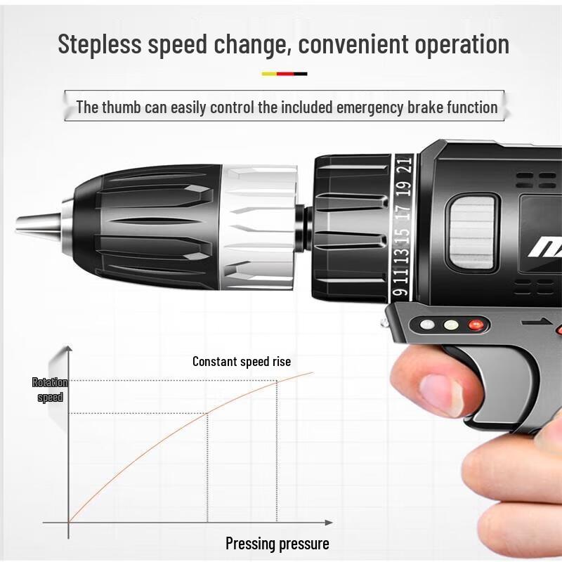 

Nanwei Brushless Cordless Lithium Electric Drill CN plug (adapter included)
